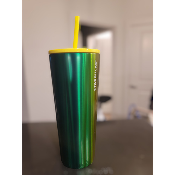 Starbucks Green Ombre Gradient Stainless Steel Tumbler - Picture 3 of 8